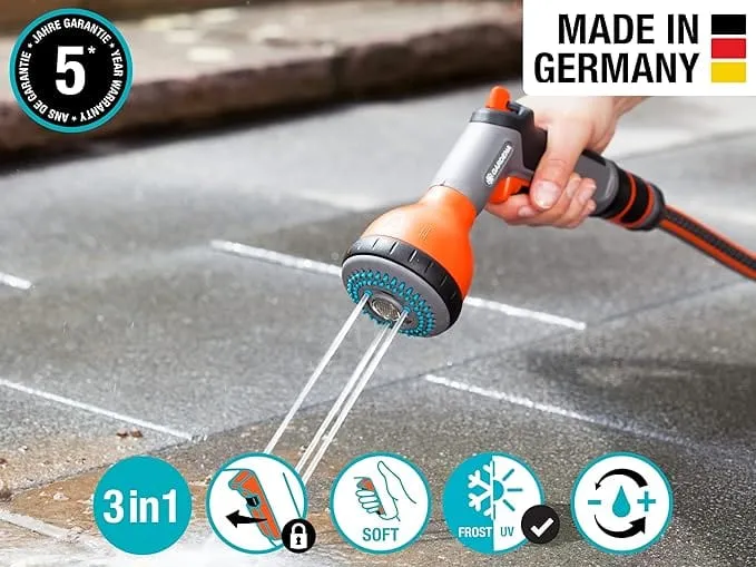 3 Spray Nozzle w/ Original Gardena Quick Connect