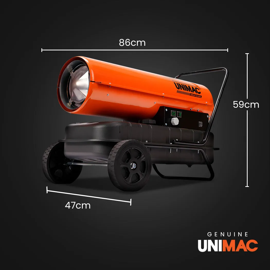 30KW Diesel Industrial Heater, 750m³/hr, Electric Start - UNIMAC