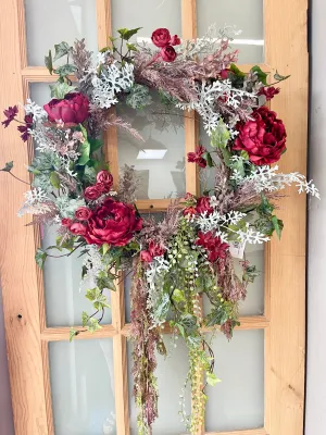 34" Merlot Magic Wreath