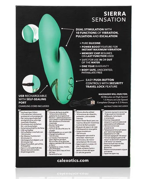 California Dreaming Sierra Sensation Rechargeable Silicone Compact Vibrator