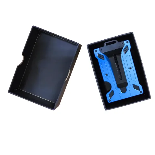 Charge Card  Holder  I.D.  Belt Clip  Rfid Metal Mens Razidbc
