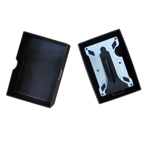 Charge Card  Holder  I.D.  Belt Clip  Rfid Metal Mens Razidbc