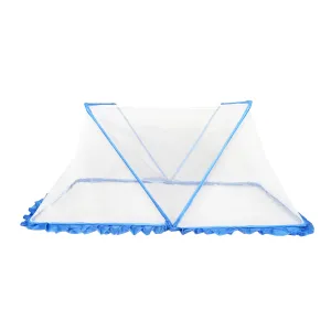 Classic Mosquito Net for Baby|Portable, Foldable, Bottomless for Infants|Easy to Use |Size 130 X 65 X 50 cms for Babies & Toddlers 0-24 Month - Blue