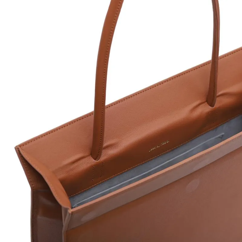Click Medium Foldable Shoulder Bag - Russet