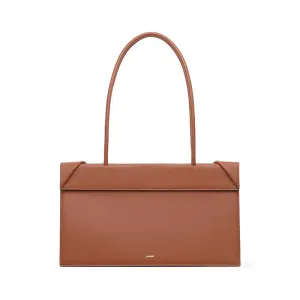 Click Medium Foldable Shoulder Bag - Russet