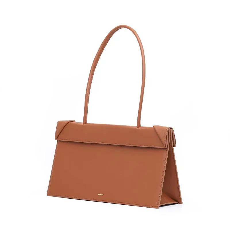 Click Medium Foldable Shoulder Bag - Russet