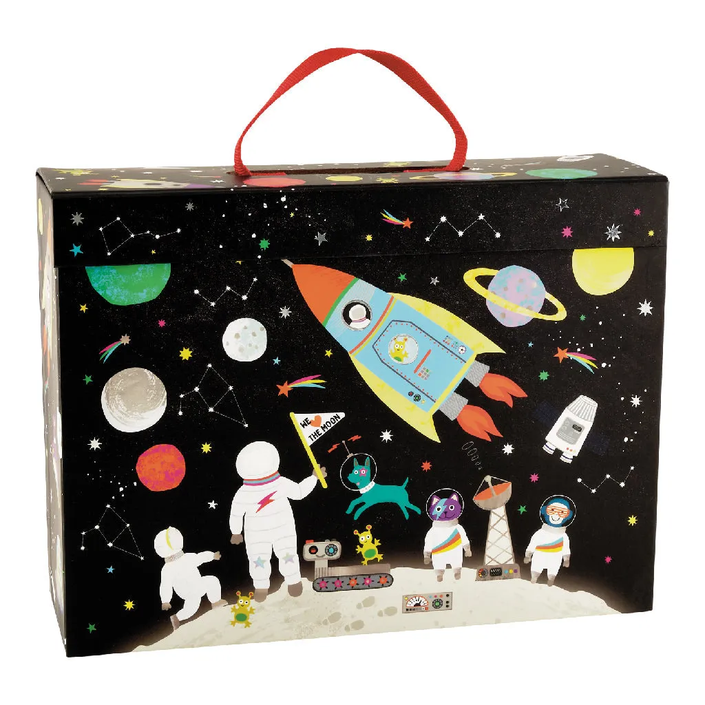 Floss & Rock Playbox with Wooden Pieces - Space