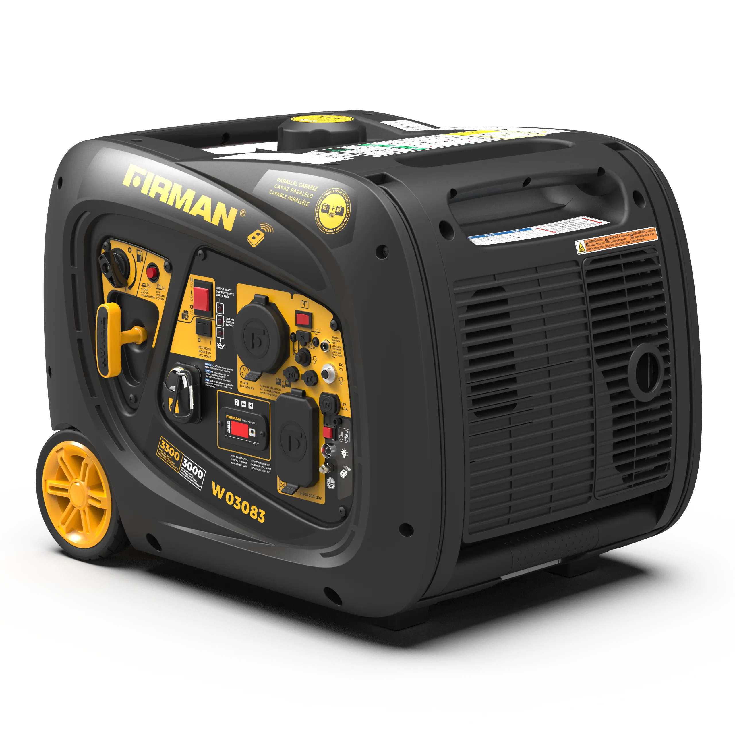 Inverter Gas Portable Generator 3300W Recoil Start - Refurbished