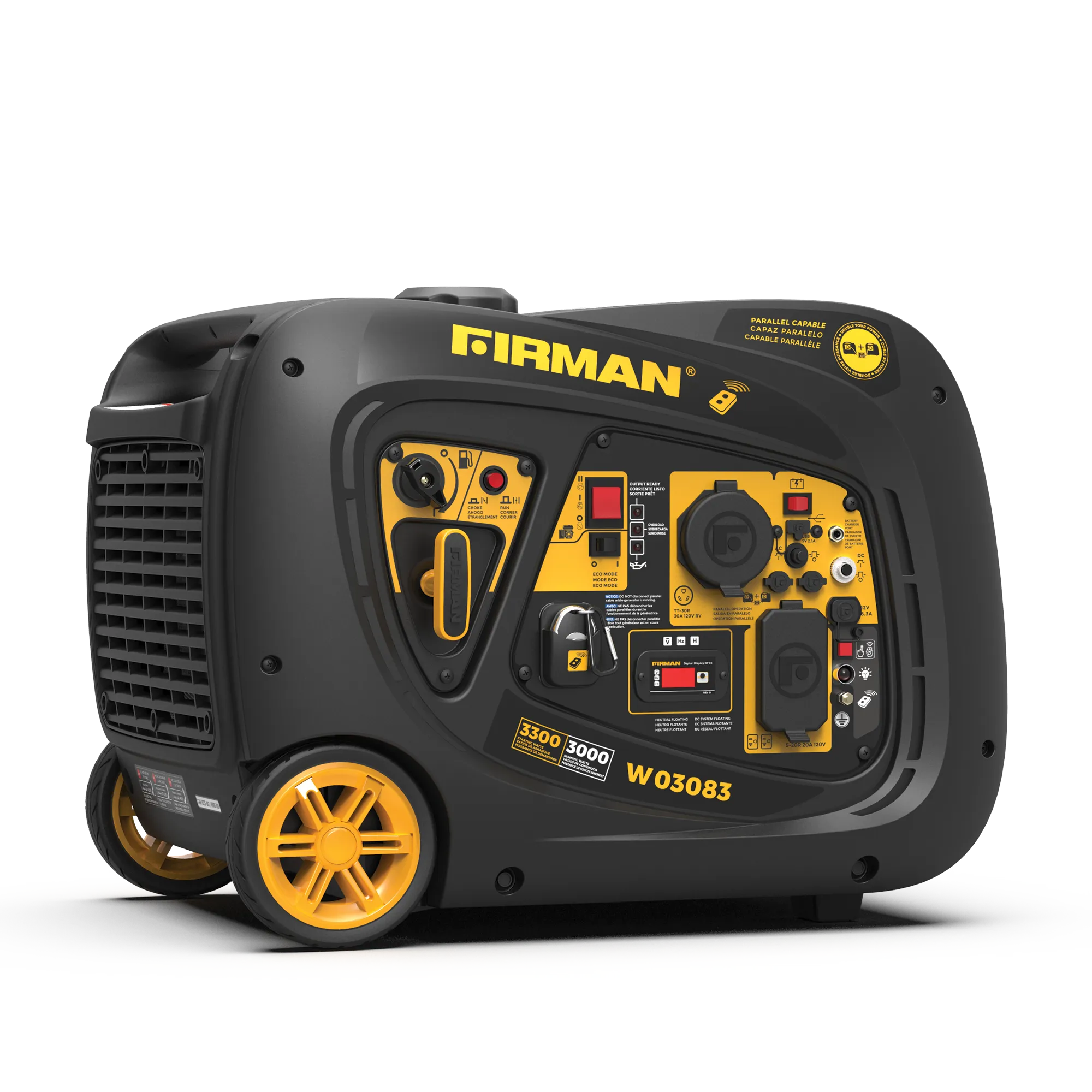 Inverter Gas Portable Generator 3300W Recoil Start - Refurbished