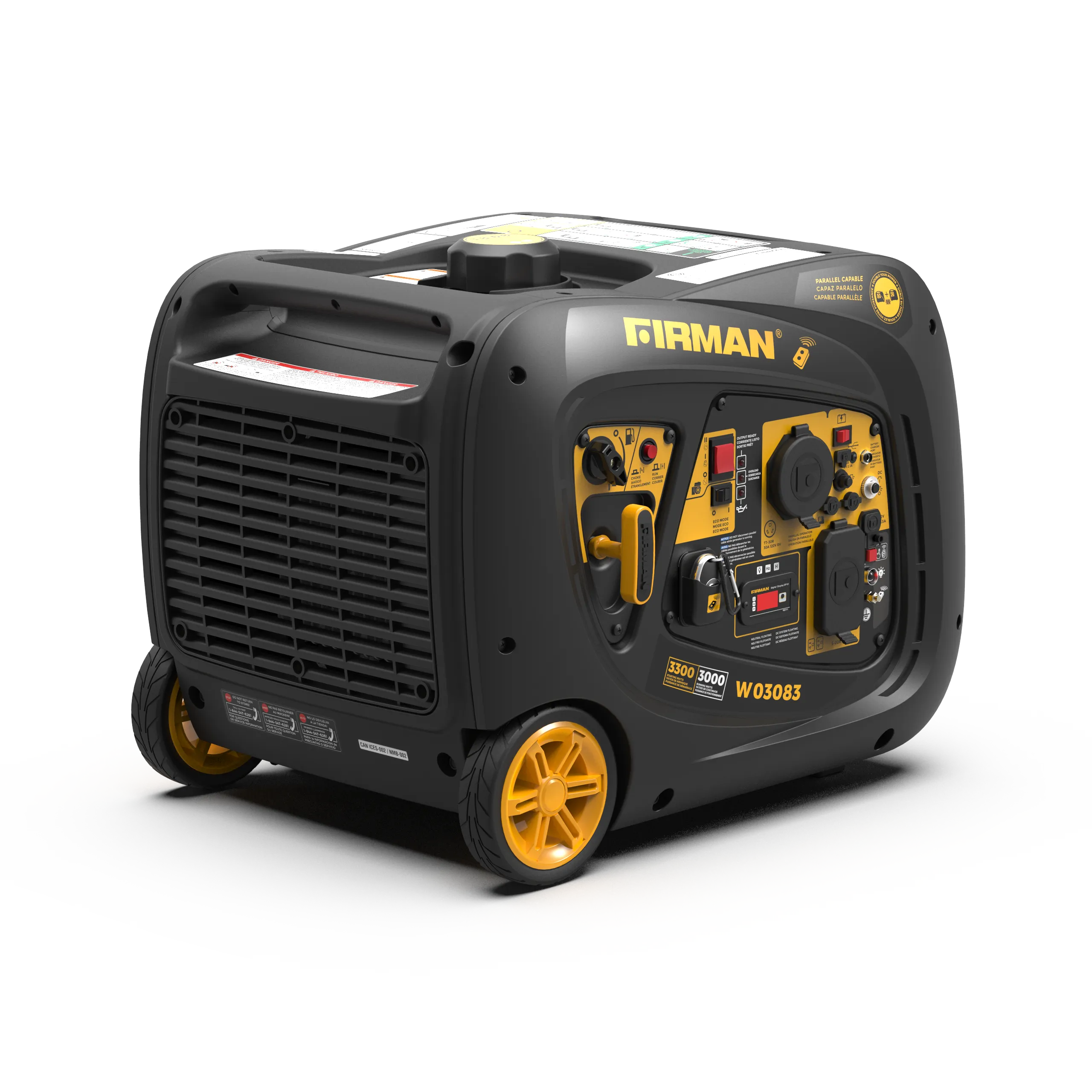 Inverter Gas Portable Generator 3300W Recoil Start - Refurbished