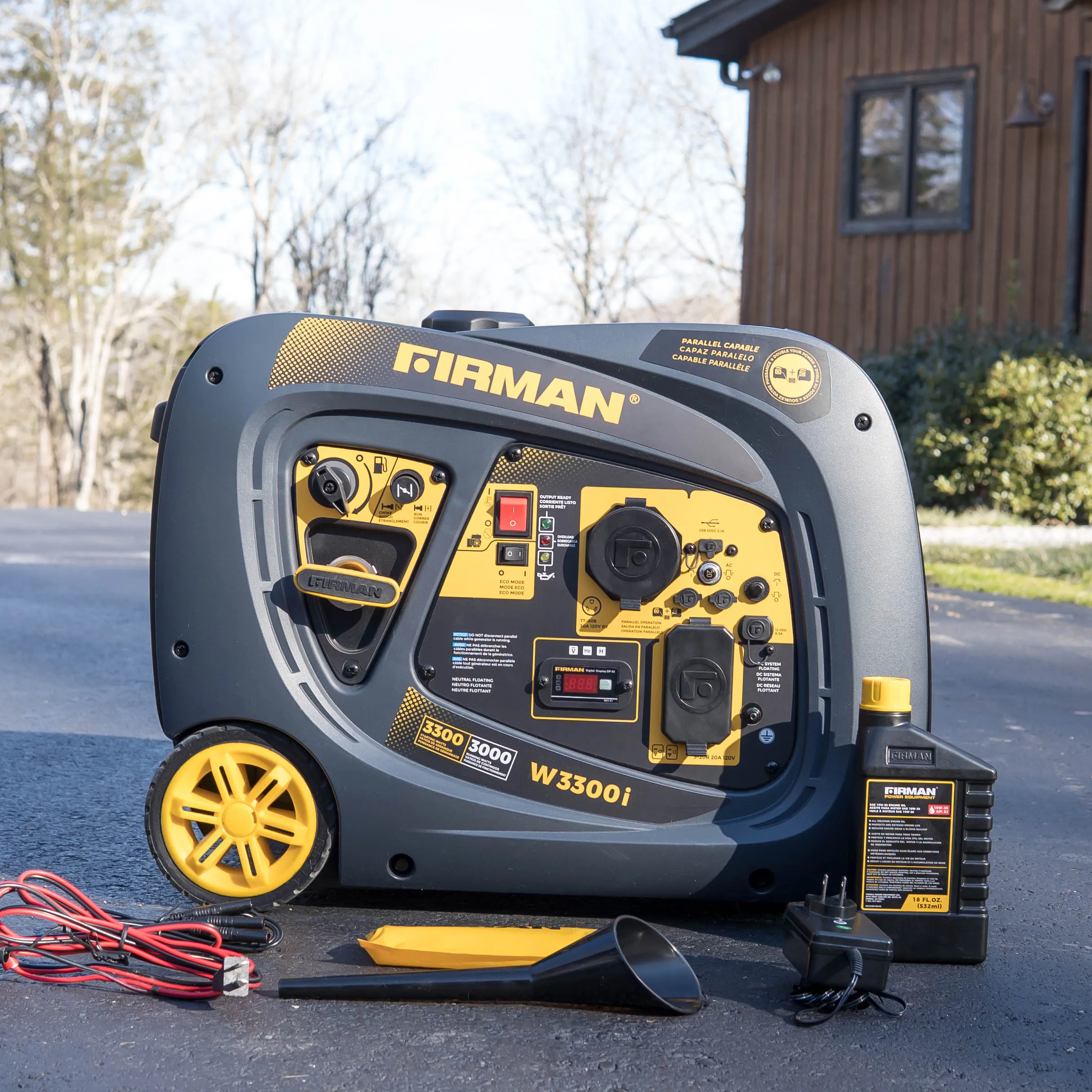 Inverter Gas Portable Generator 3300W Recoil Start - Refurbished