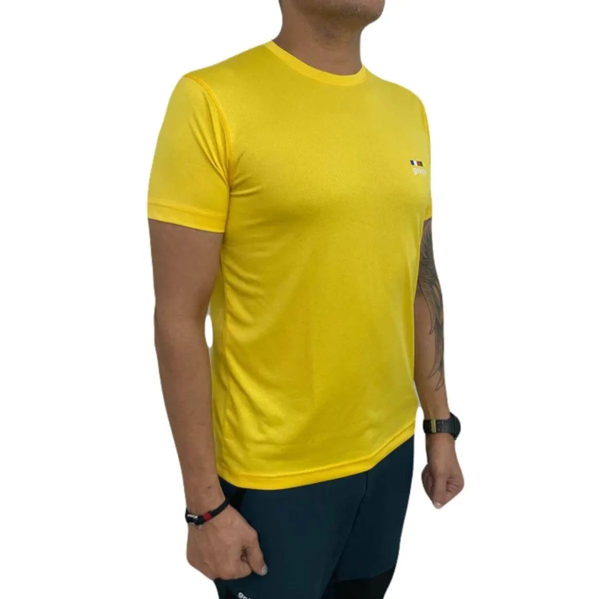 Kalimpong Activewear DryFit T-shirt - Half Sleeves - Yellow