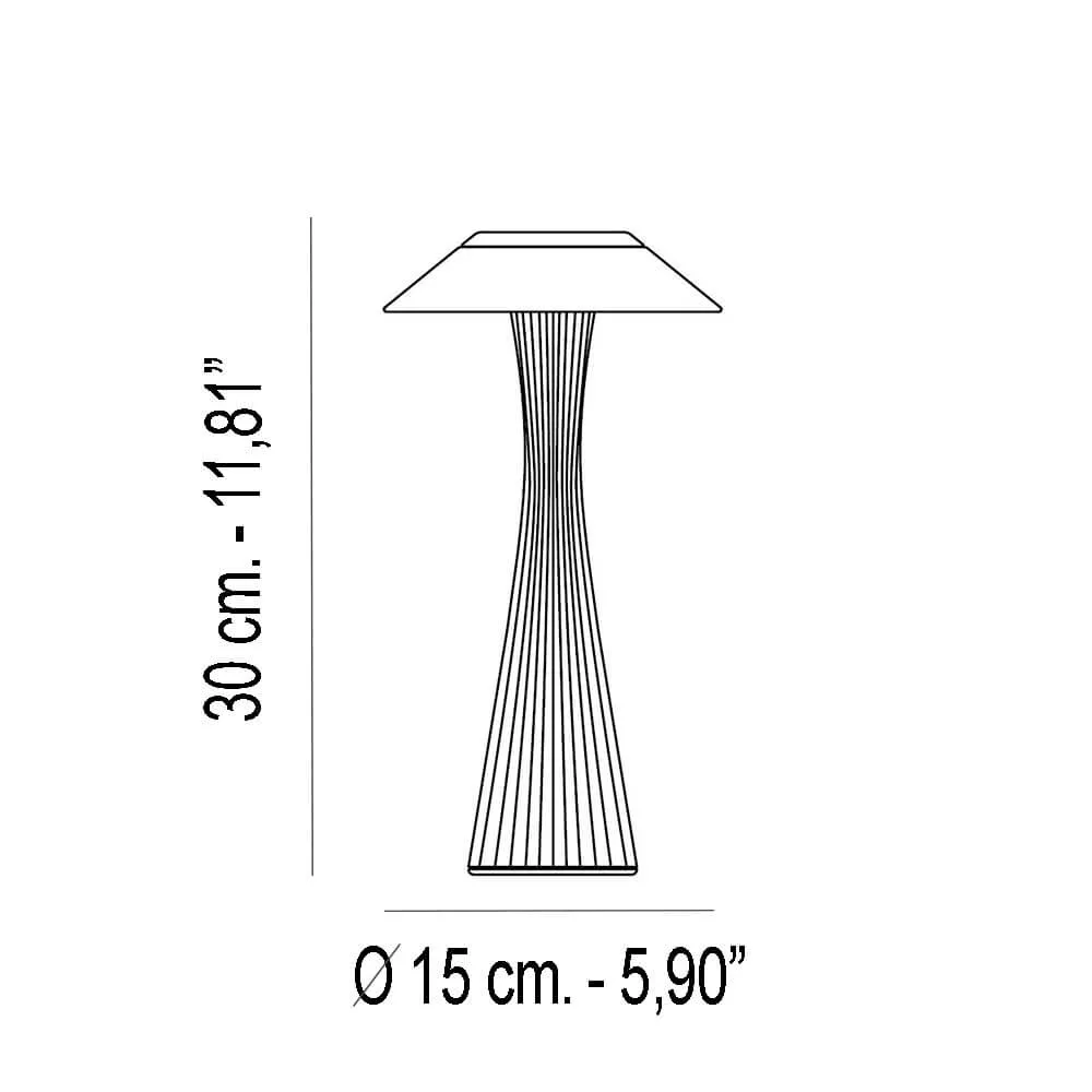 Kartell Space portable table lamp