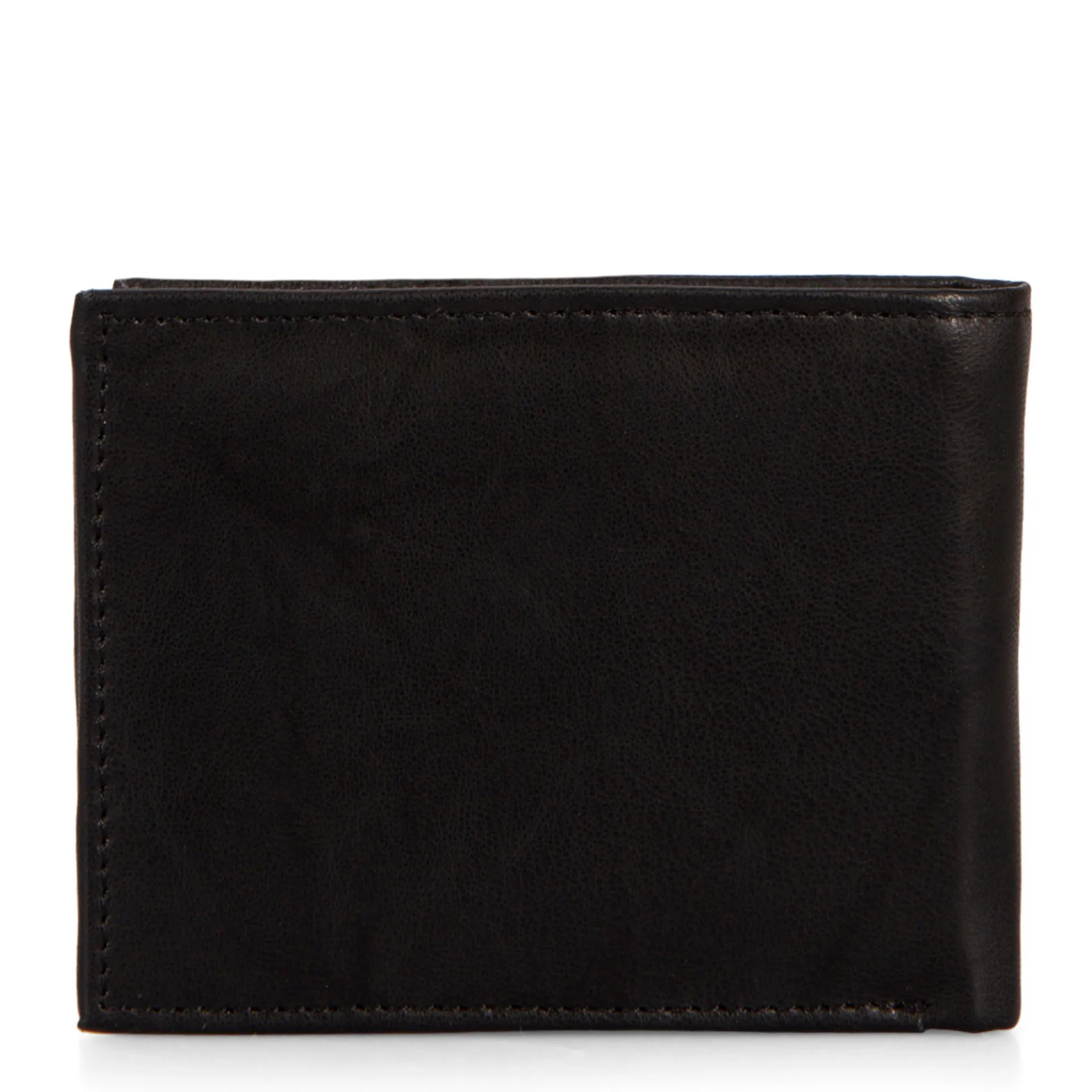 Leather RFID Bifold Wallet with Flip-Up Wing