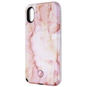 LuMee Selfie Instafame Lighted Case for Apple iPhone Xs / X - Pink Quartz