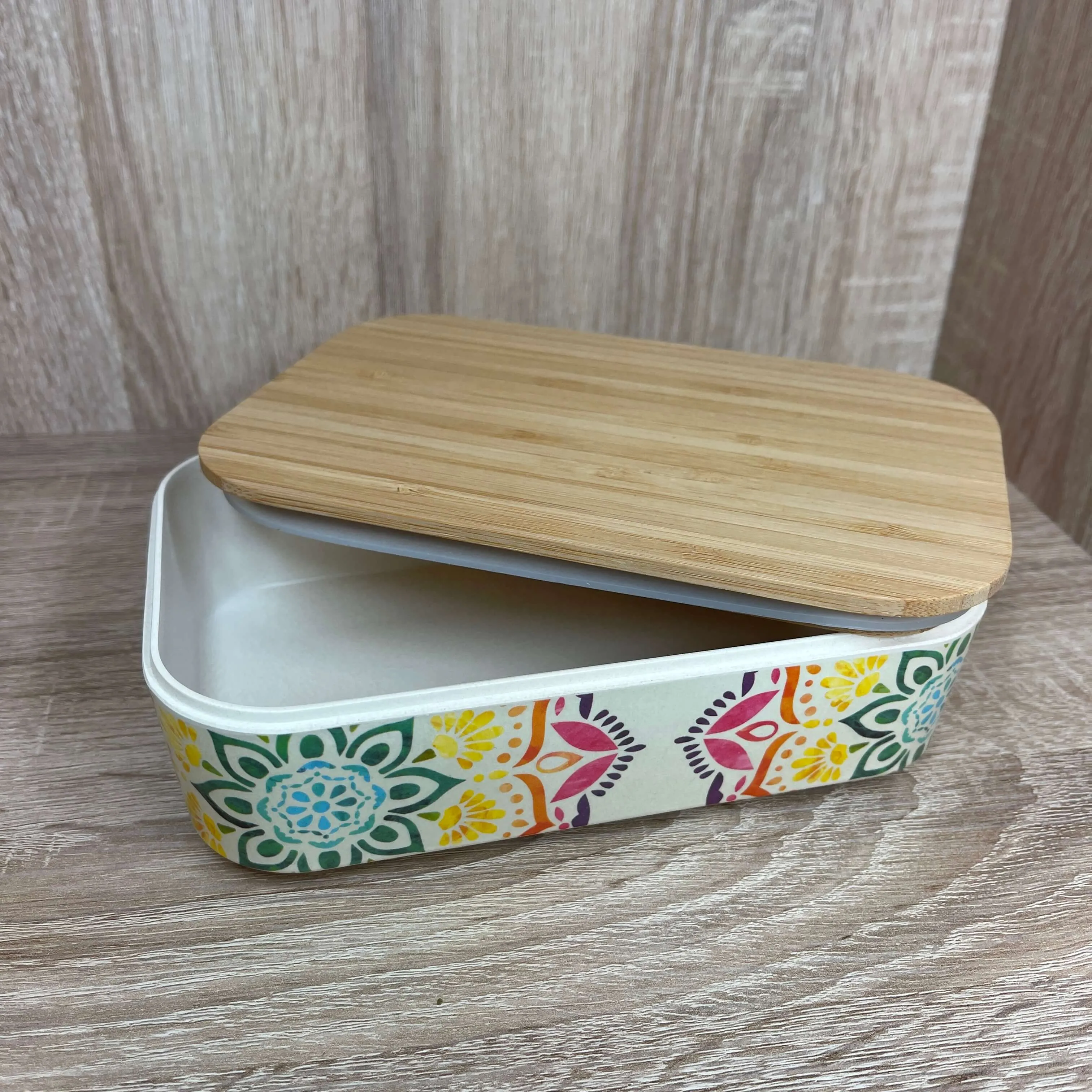 Mandala Bamboo Lunch Box