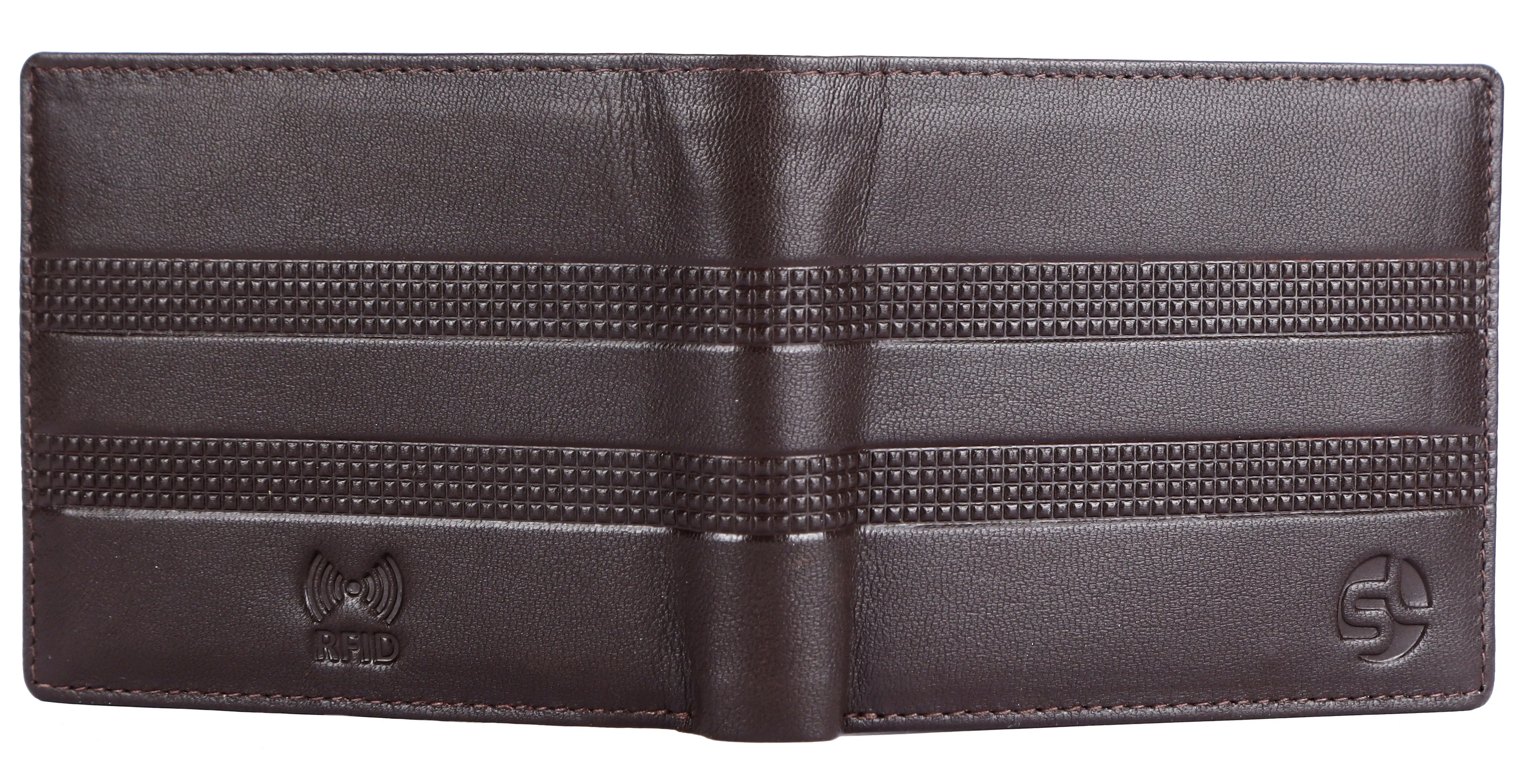 MENS LEATHER WALLET (RFID) 93703 (BROWN)