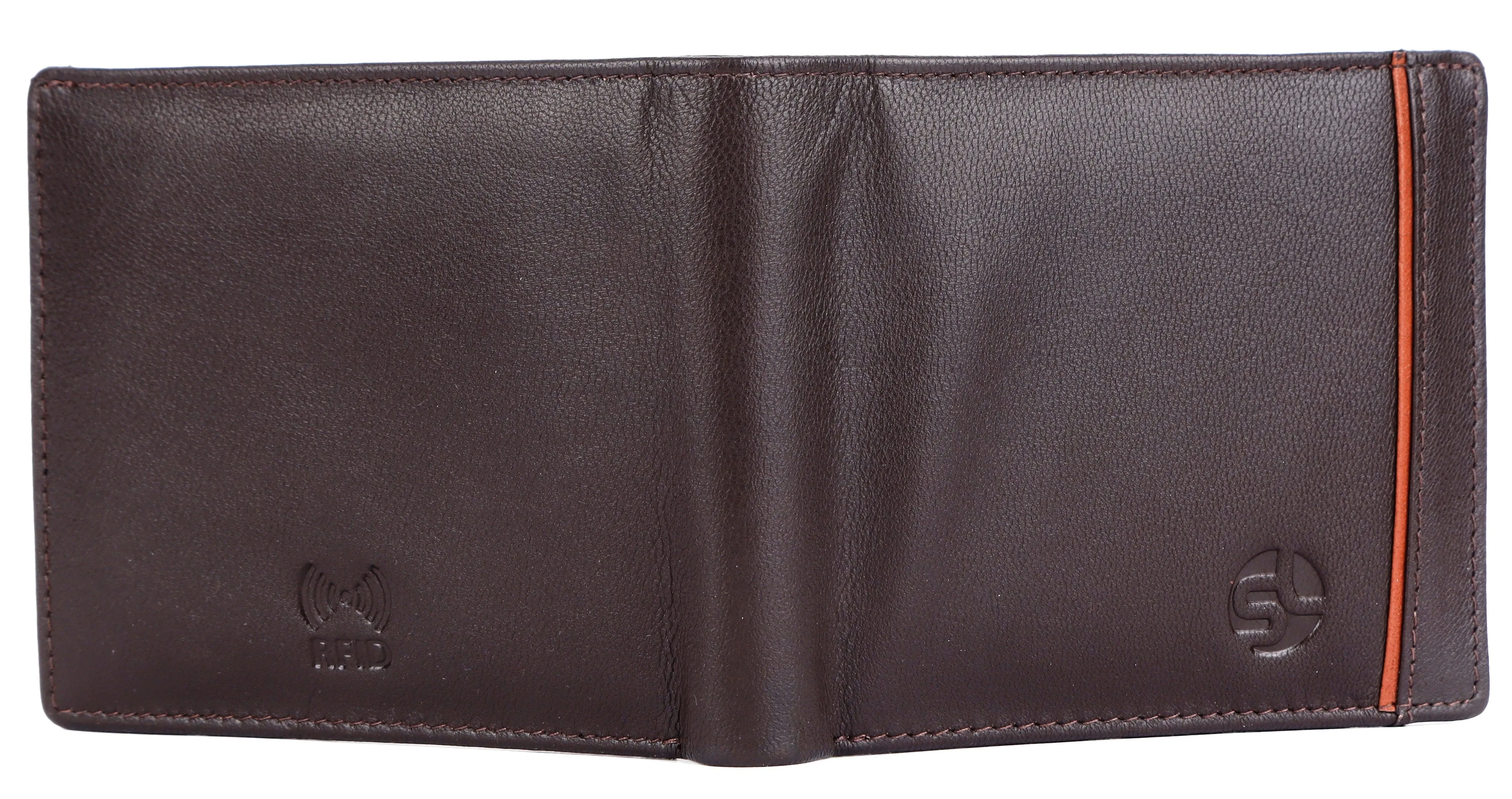 MENS LEATHER WALLET (RFID) 93710 (BROWN)