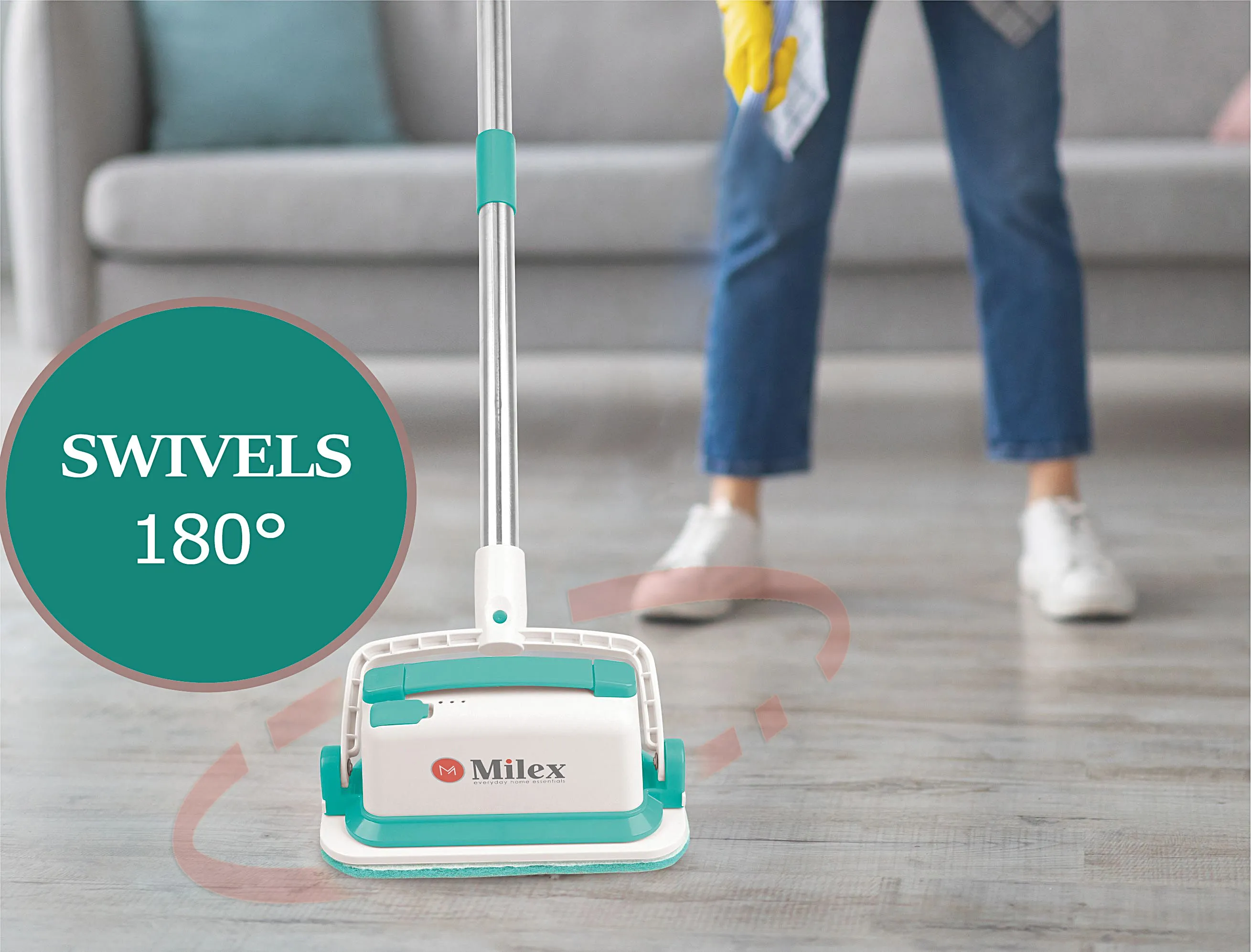 Milex Cordless GO SCRUBBER - Uses Powerful Vibrations To Remove Dirt & Grime