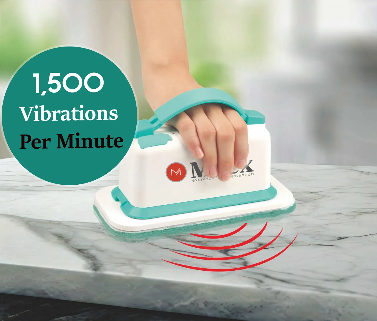 Milex Cordless GO SCRUBBER - Uses Powerful Vibrations To Remove Dirt & Grime