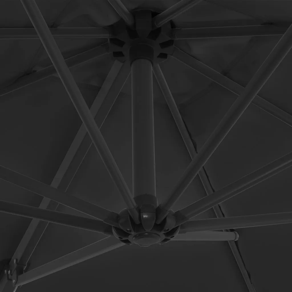 Outdoor Umbrella with Portable Base Anthracite