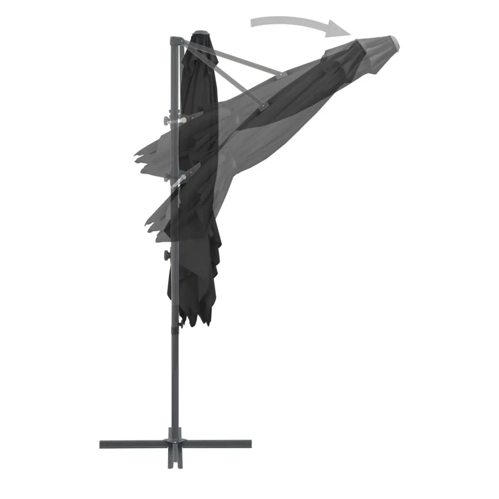 Outdoor Umbrella with Portable Base Anthracite