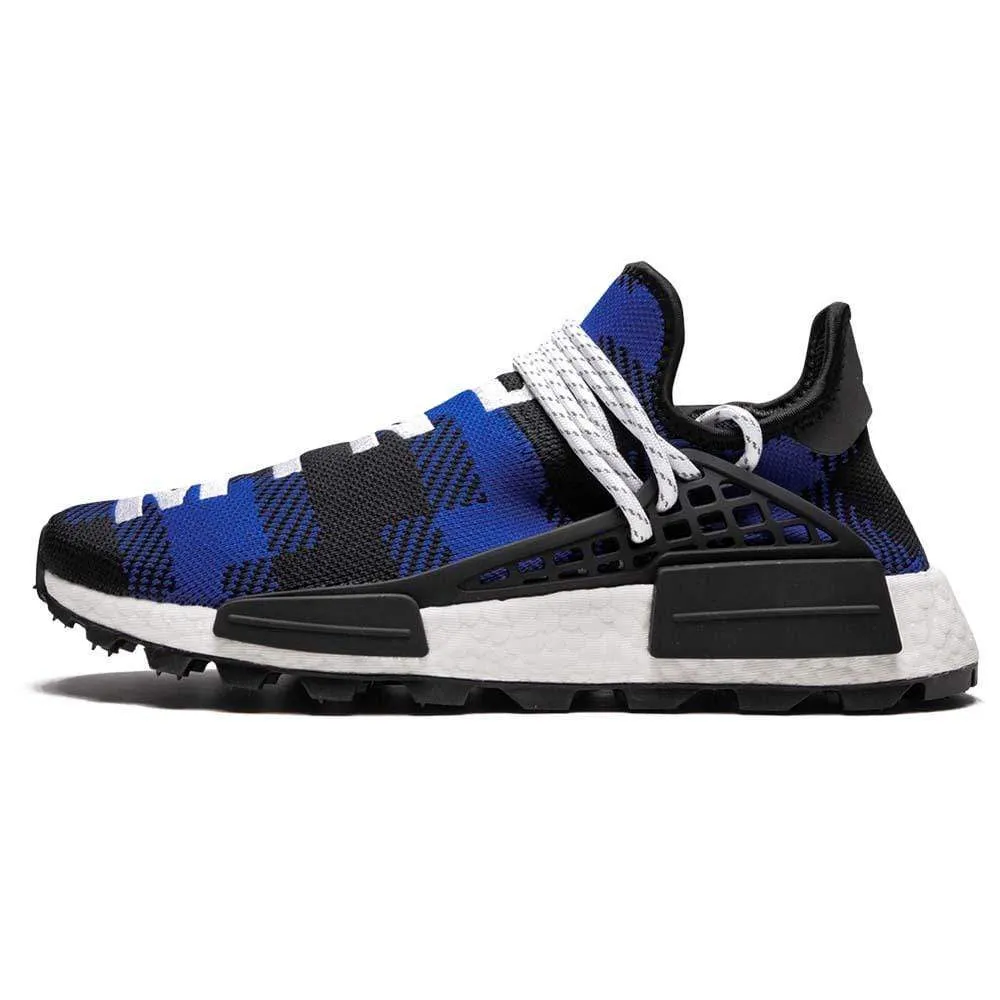 Pharrell x Billionaire Boys Club x NMD Human Race Trail 'Blue Plaid'