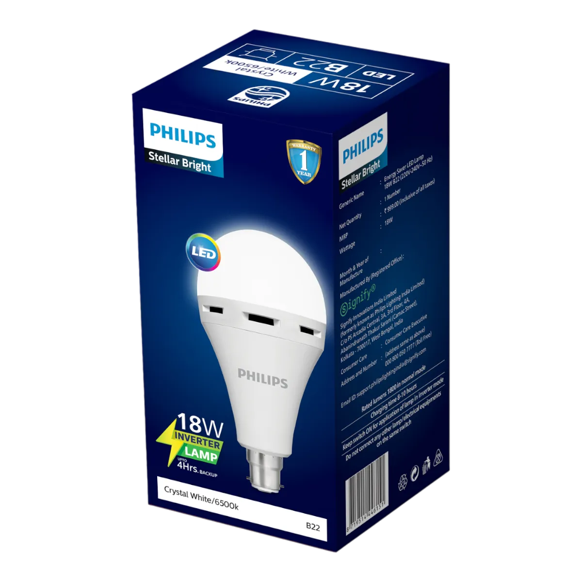 Philips Stellar Bright Emergency Inverter LED Bulb