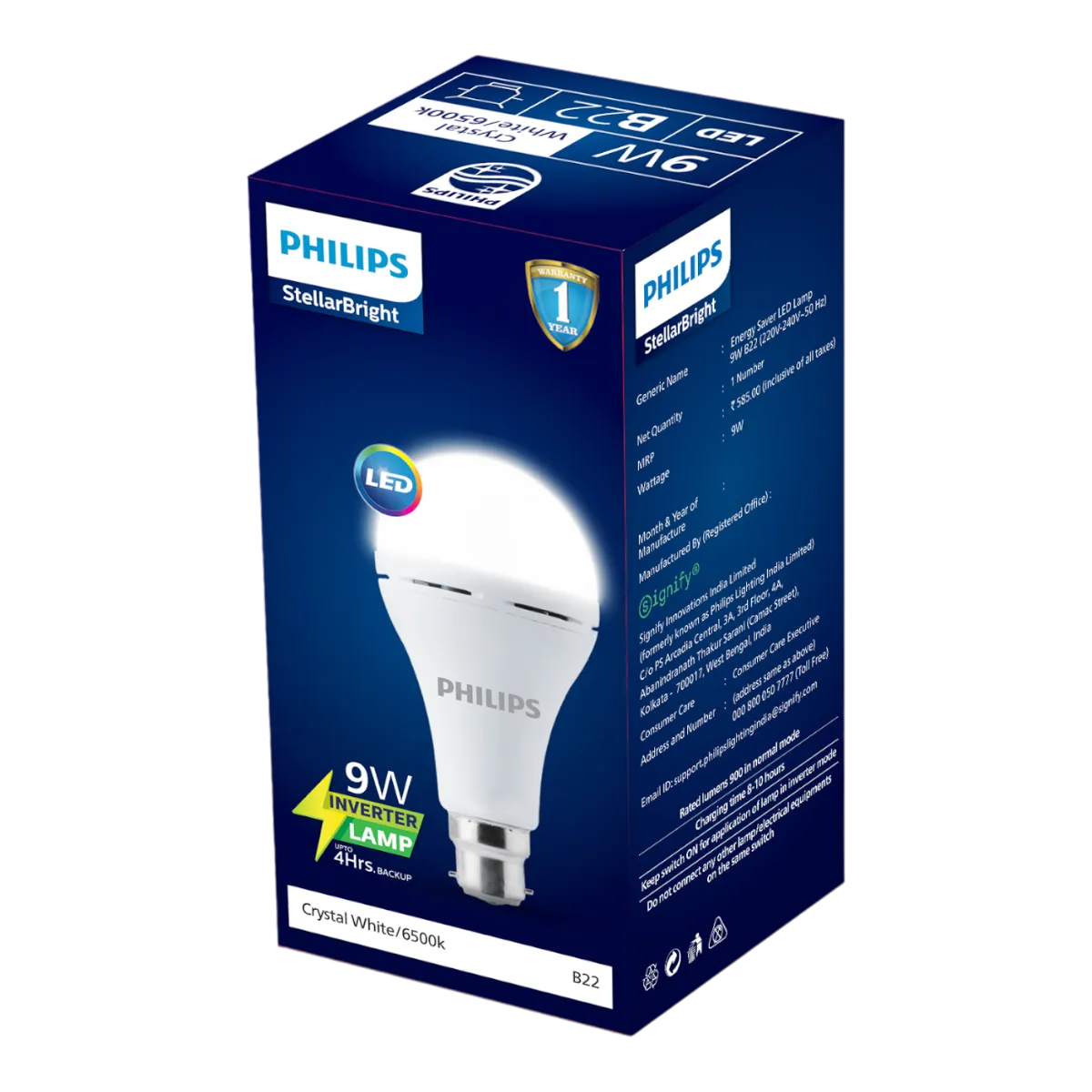 Philips Stellar Bright Emergency Inverter LED Bulb