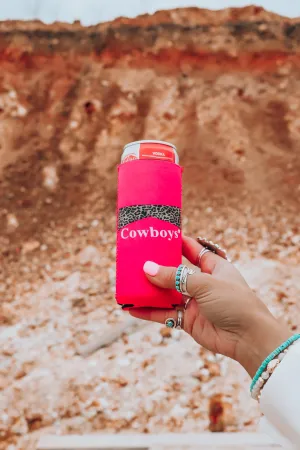 Pink Cowboys   Cowgirls Tall Coozie 2-Pack