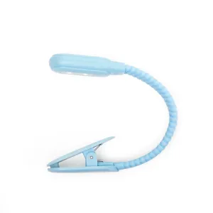 Rechargeable Clip Book Light, Blue