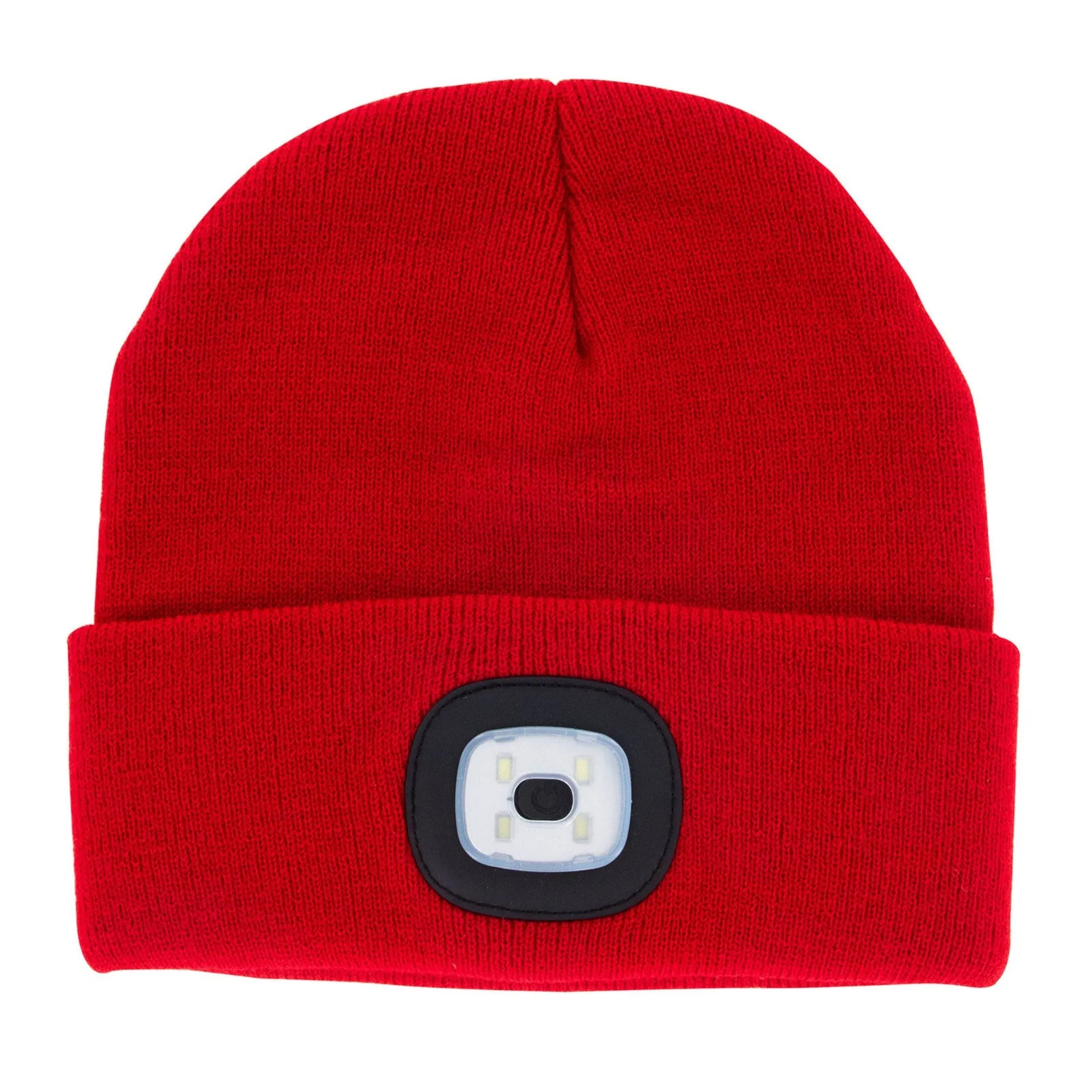 Red Rechargeable LED Beanie