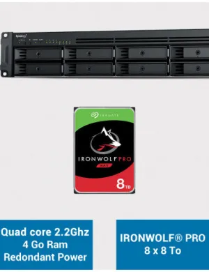 Rs1221rp  8 Bay Nas, 64Tb 8X8t Sata Hdd