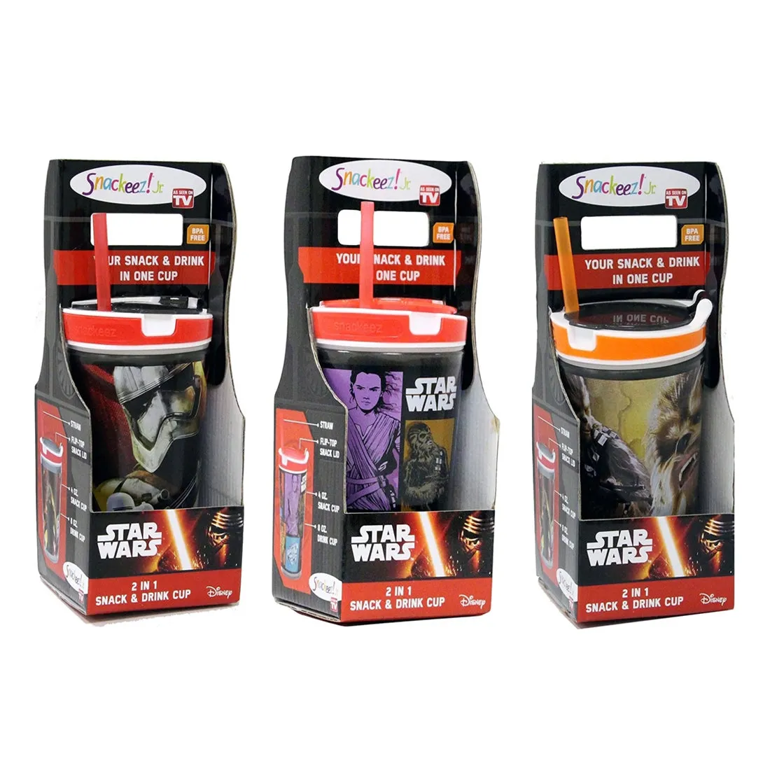 Snackeez Jr. 2-in-1 Snack & Drink Cup - Star Wars: Episode VII Complete Collection