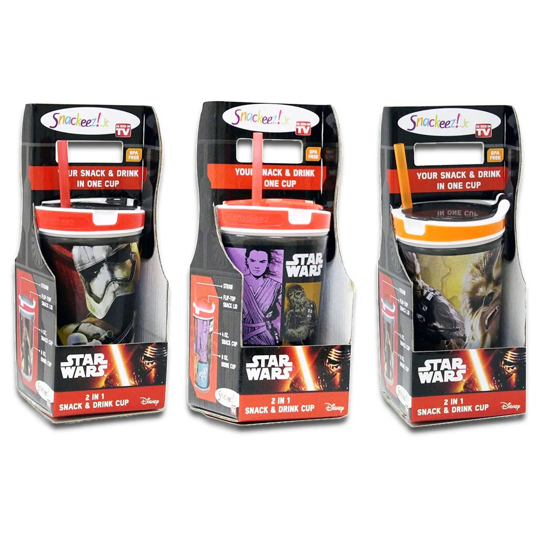 Snackeez Jr. 2-in-1 Snack & Drink Cup - Star Wars: Episode VII Complete Collection