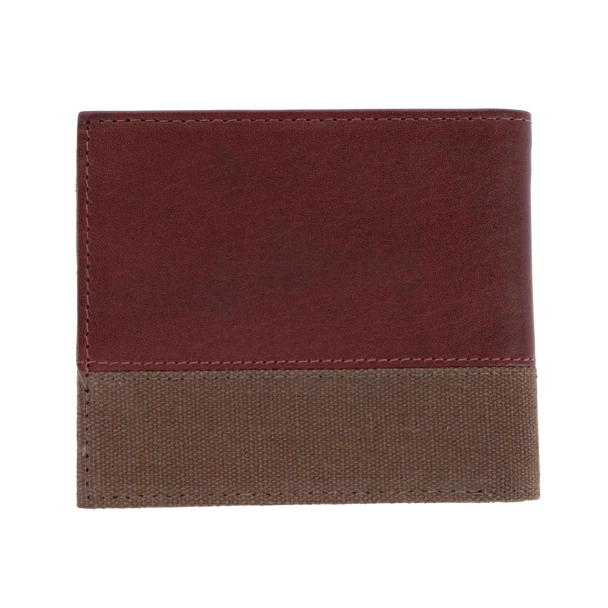 Trafalgar Men's Charing Cross RFID Leather & Canvas Bifold Wallet