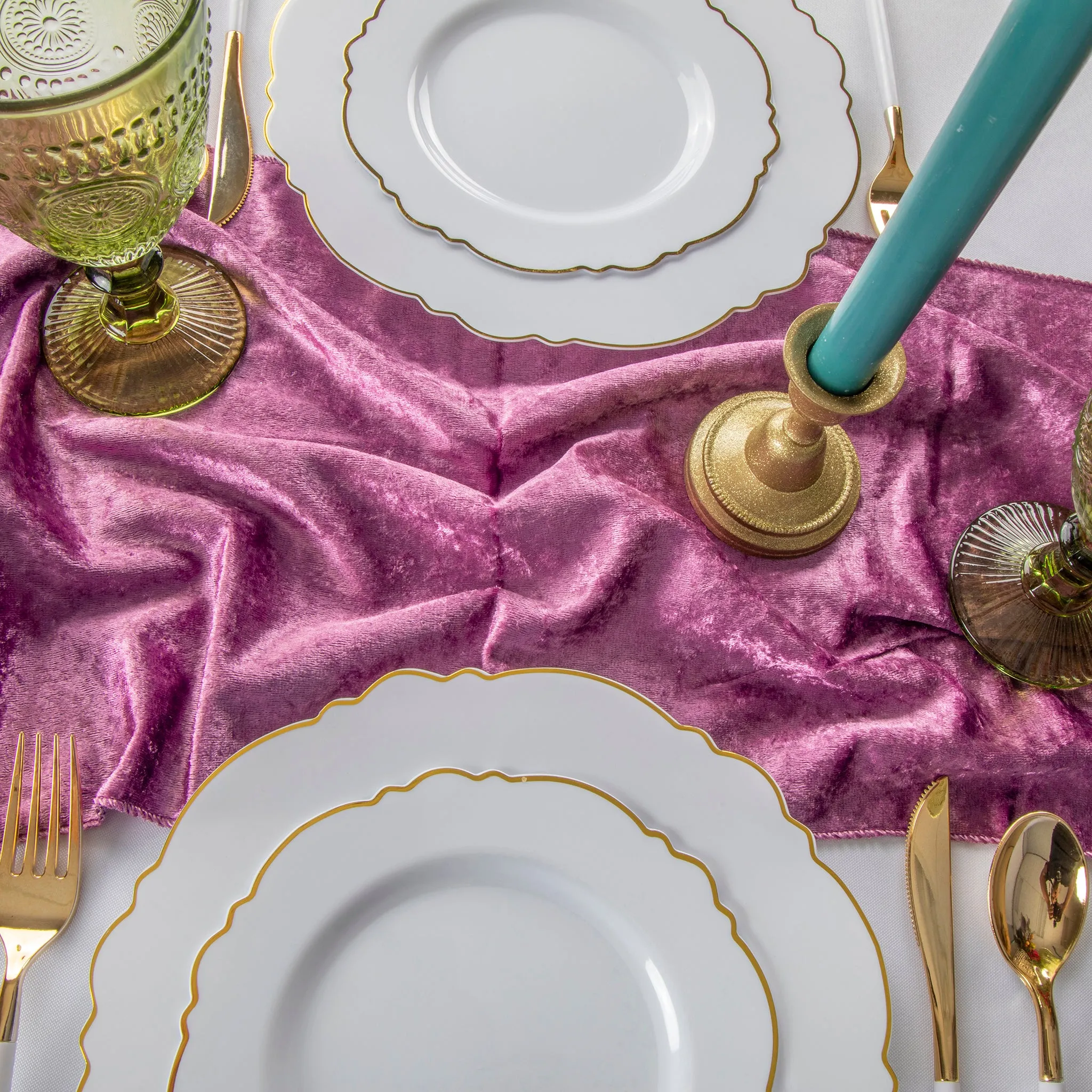 Velvet Table Runner - Violet