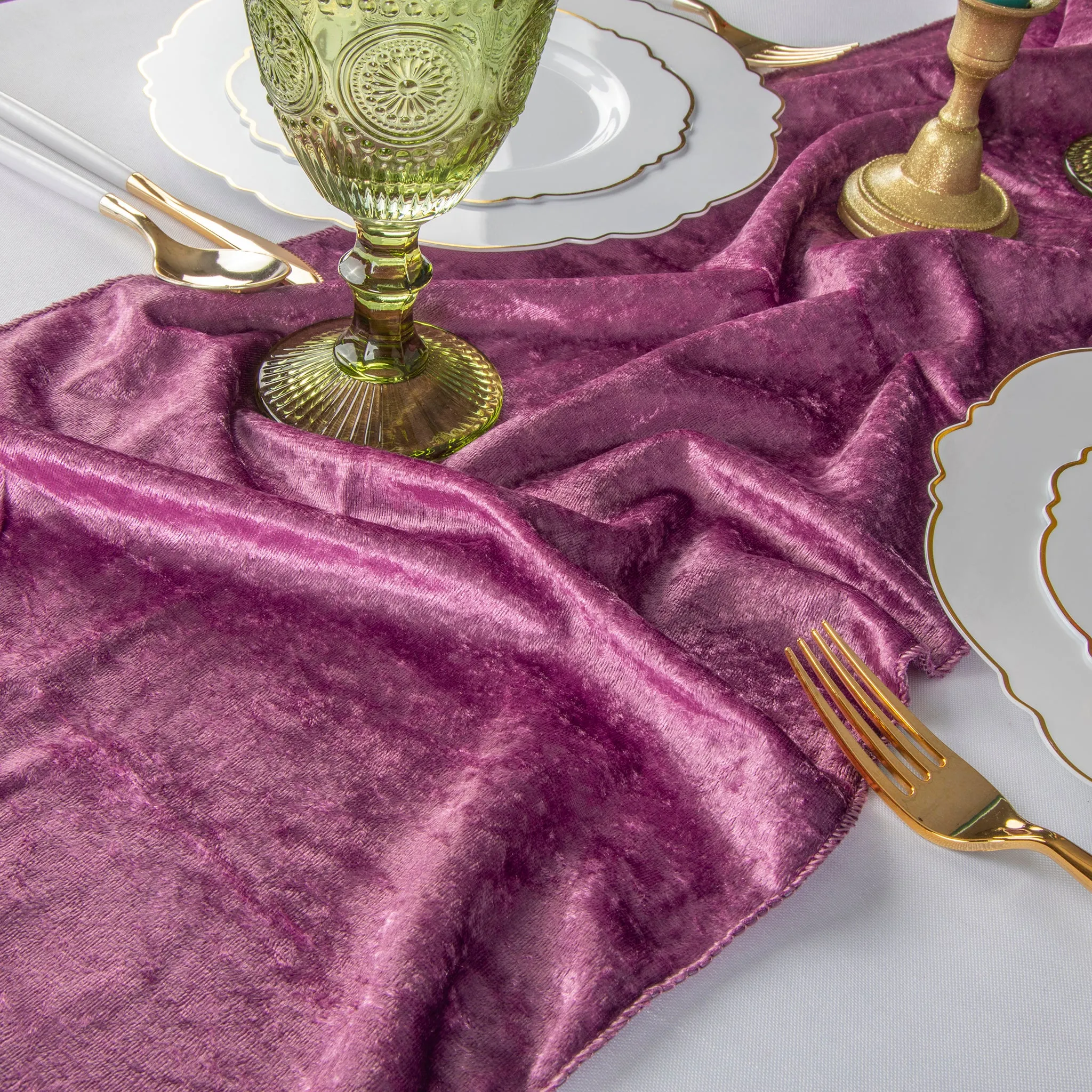 Velvet Table Runner - Violet