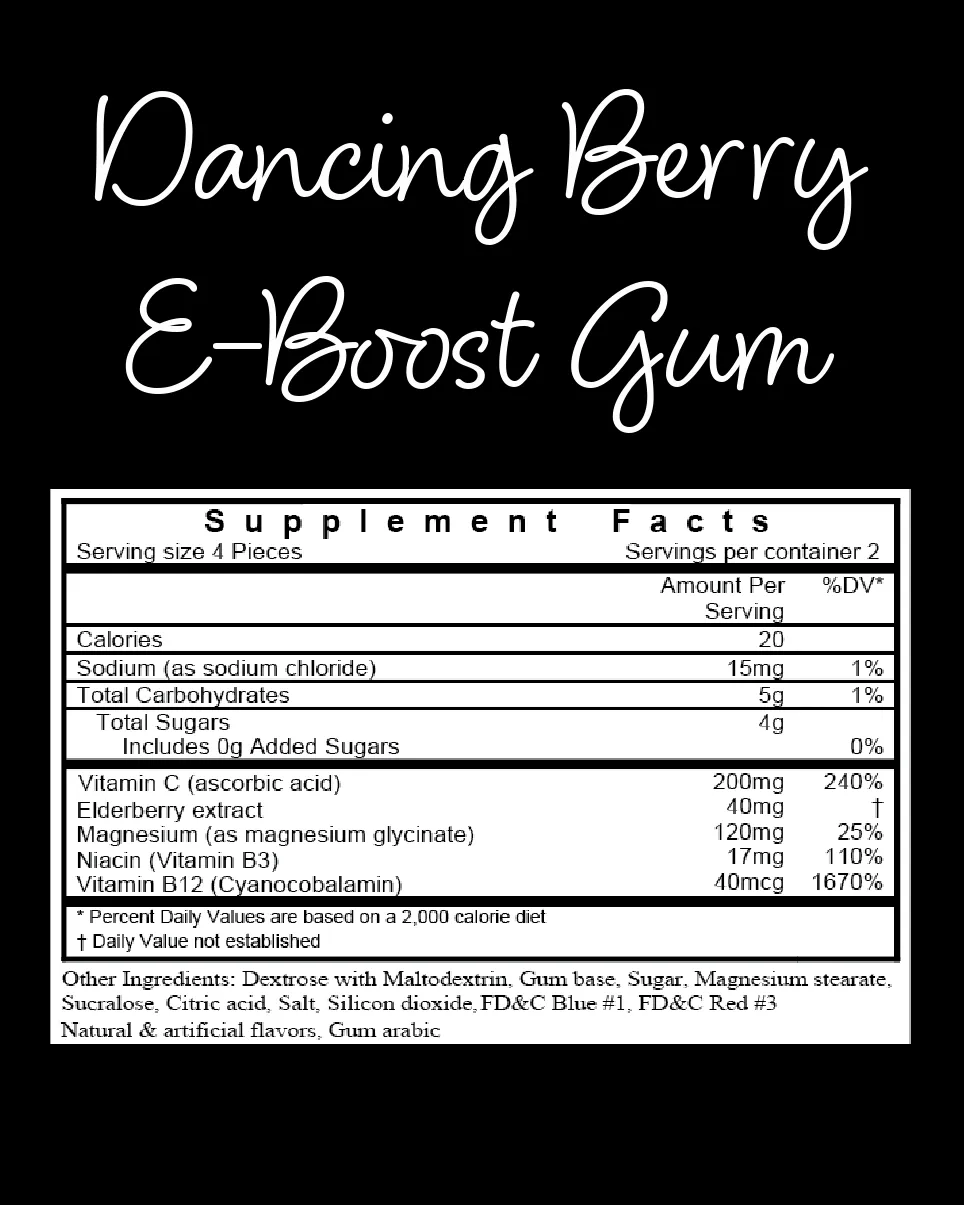 VitaPLUR Dancing Berry E-Boost Gum